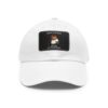 Dad Hat with Leather Patch (Rectangle) - Capybara design