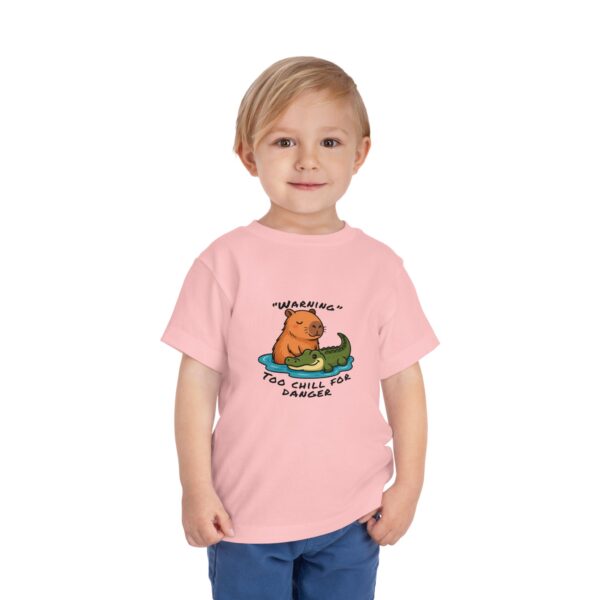 425683359445832751_2048.jpeg Toddler Short Sleeve Tee with Adorable Capybara Design – Soft, Fun, and Perfect for Everyday Play