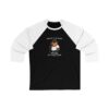 Unisex 3/4 Sleeve Baseball Tee with Adorable Capybara Design – Perfect Casual Wear