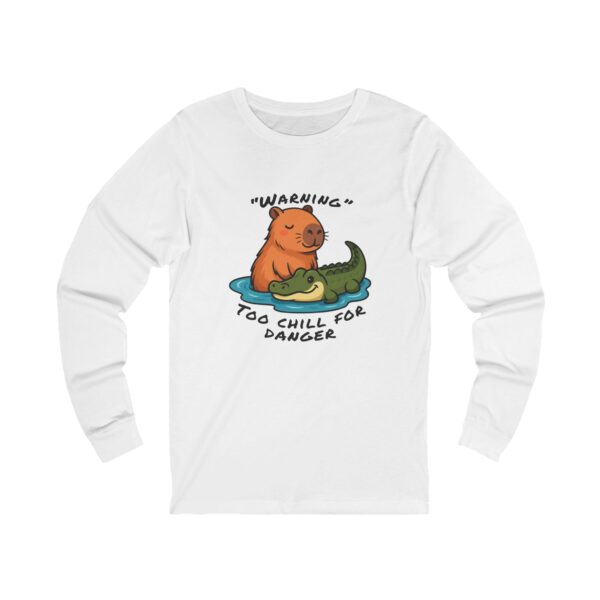 Unisex Jersey Long Sleeve Tee with Unique Capybara Design – Comfortable and Stylish Top