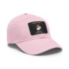 Dad Hat with Leather Patch (Rectangle) - Capybara design