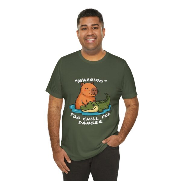 Unisex Jersey Short Sleeve Tee with Adorable Capybara Design – Soft and Stylish T-Shirt