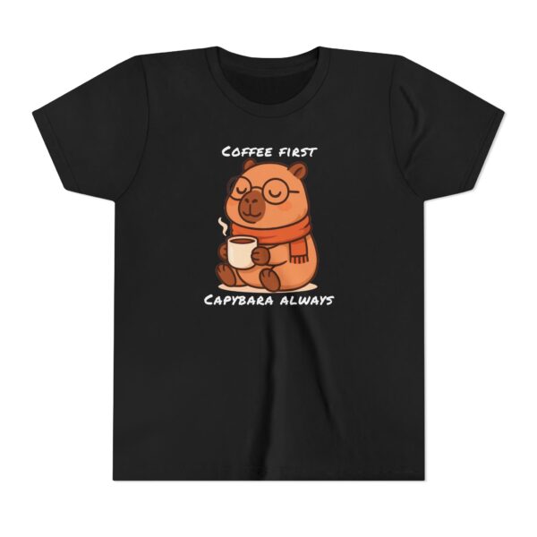 Youth Short Sleeve Tee with Cute Capybara Design – Soft, Fun, and Perfect for Everyday Wear