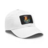 Dad Hat with Leather Patch (Rectangle) - Capybara design