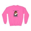Youth Crewneck Sweatshirt with Adorable Capybara Design – Cozy and Fun for Everyday Wear