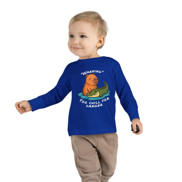 Toddler Long Sleeve Tee with Adorable Capybara Design – Soft, Warm, and Fun for Everyday Wear