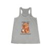Womens Flowy Racerback Tank with Adorable Capybara Design – Lightweight, Stylish, and Fun for Summer