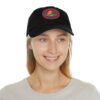 4767373028048980745_2048.jpeg Dad Hat with Leather Patch (Round) - Capybara design