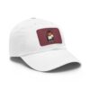 Dad Hat with Leather Patch (Rectangle) - Capybara design