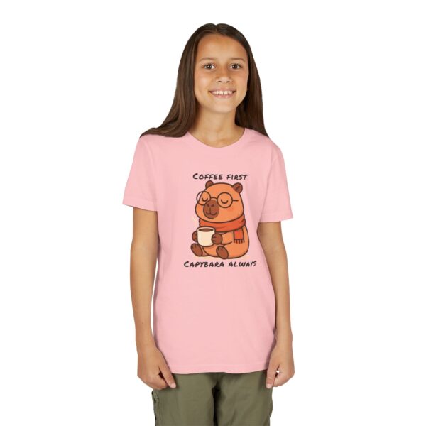Youth Short Sleeve Tee with Cute Capybara Design – Soft, Fun, and Perfect for Everyday Wear