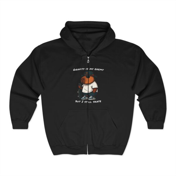 Unisex Heavy Blend™ Full Zip Hooded Sweatshirt with Adorable Capybara Design – Stylish and Comfortable Outerwear