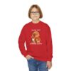 Youth Crewneck Sweatshirt with Adorable Capybara Design – Cozy and Fun for Everyday Wear