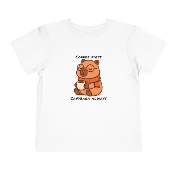 Toddler Short Sleeve Tee with Adorable Capybara Design – Soft, Fun, and Perfect for Everyday Play