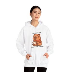 Unisex Heavy Blend™ Hooded Sweatshirt with Cute Capybara Design – Warm and Stylish Hoodie