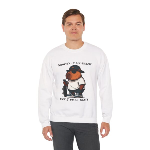 Unisex Heavy Blend™ Crewneck Sweatshirt with Cute Capybara Design – Embrace Comfort Every Day