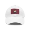 Dad Hat with Leather Patch (Rectangle) - Capybara design