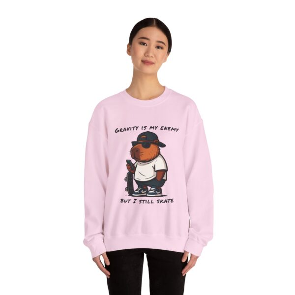 Unisex Heavy Blend™ Crewneck Sweatshirt with Cute Capybara Design – Embrace Comfort Every Day