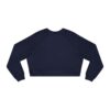 Women's Cropped Fleece Pullover with Cute Capybara Design – Cozy, Trendy, and Fun