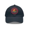 5649127886506964597_2048.jpeg Dad Hat with Leather Patch (Round) - Capybara design