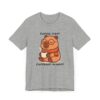 Unisex Jersey Short Sleeve Tee with Adorable Capybara Design – Soft and Stylish T-Shirt