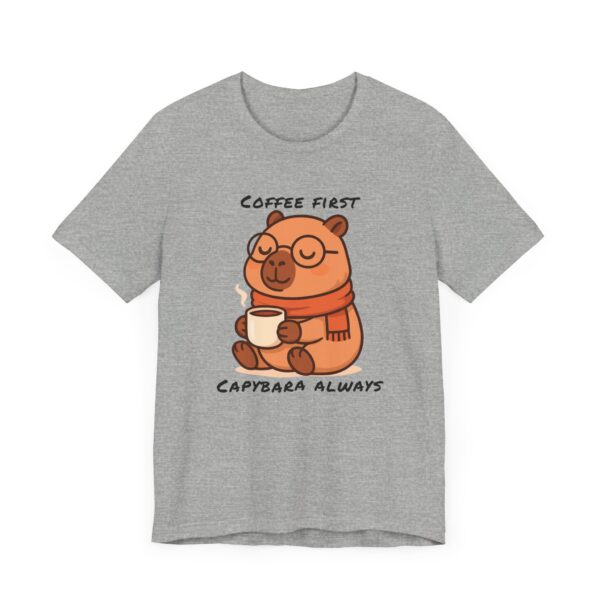 Unisex Jersey Short Sleeve Tee with Adorable Capybara Design – Soft and Stylish T-Shirt
