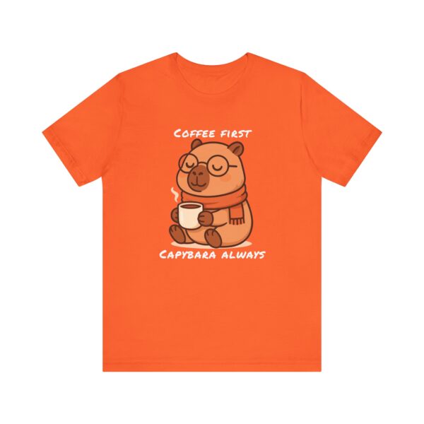 Unisex Jersey Short Sleeve Tee with Adorable Capybara Design – Soft and Stylish T-Shirt