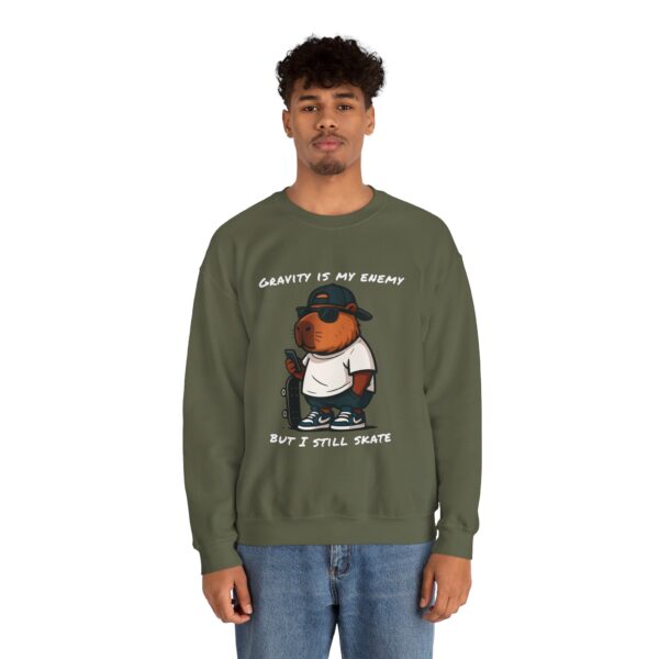 Unisex Heavy Blend™ Crewneck Sweatshirt with Cute Capybara Design – Embrace Comfort Every Day