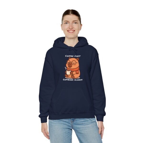Unisex Heavy Blend™ Hooded Sweatshirt with Cute Capybara Design – Warm and Stylish Hoodie