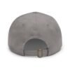 Dad Hat with Leather Patch (Round) - Capybara design
