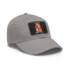 Dad Hat with Leather Patch (Rectangle) - Capybara design