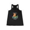 Womens Flowy Racerback Tank with Adorable Capybara Design – Lightweight, Stylish, and Fun for Summer