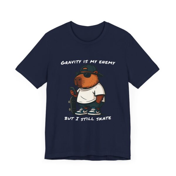 Unisex Jersey Short Sleeve Tee with Adorable Capybara Design – Soft and Stylish T-Shirt