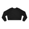 Women's Cropped Fleece Pullover with Cute Capybara Design – Cozy, Trendy, and Fun