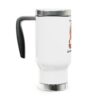 Capybara Stainless Steel Travel Mug with Handle – Durable 14oz Insulated Mug with Cute Capybara Design