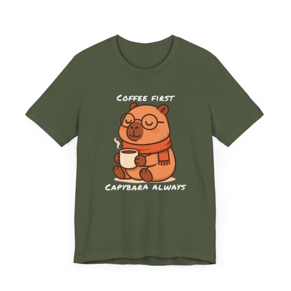 Unisex Jersey Short Sleeve Tee with Adorable Capybara Design – Soft and Stylish T-Shirt