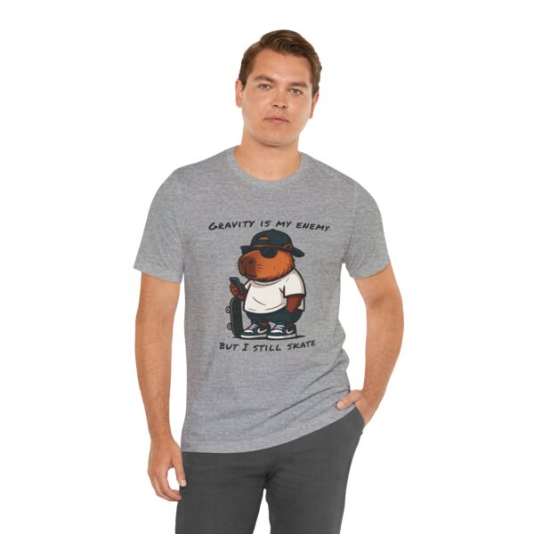 Unisex Jersey Short Sleeve Tee with Adorable Capybara Design – Soft and Stylish T-Shirt