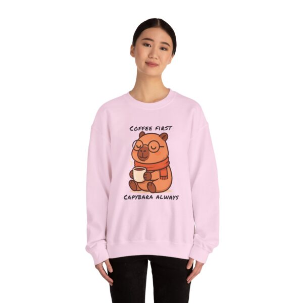 Unisex Heavy Blend™ Crewneck Sweatshirt with Cute Capybara Design – Embrace Comfort Every Day