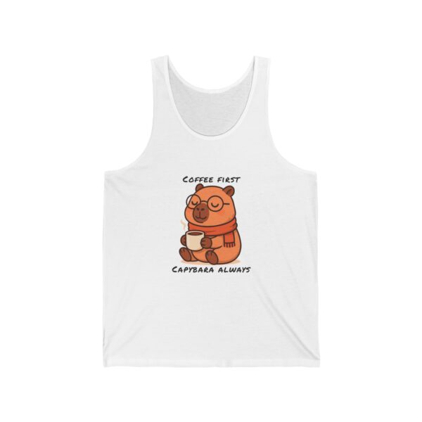 Unisex Jersey Tank Top with Cute Capybara Design – Perfect for Summer Style