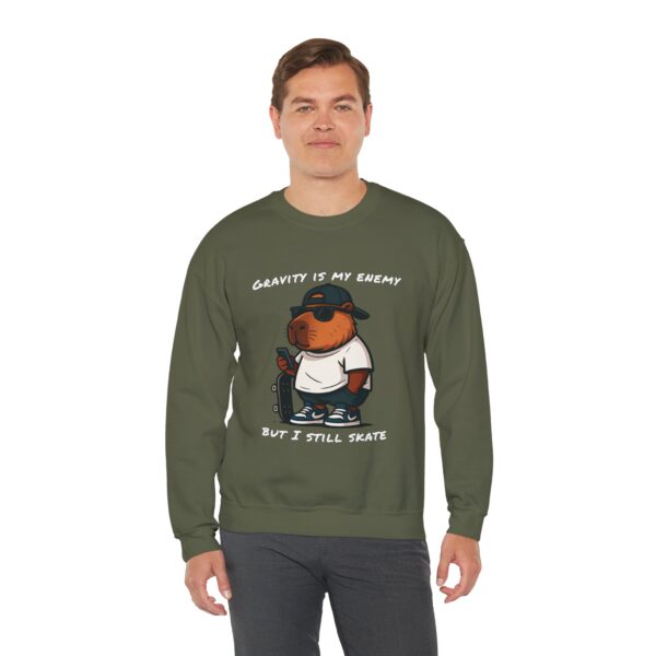 Unisex Heavy Blend™ Crewneck Sweatshirt with Cute Capybara Design – Embrace Comfort Every Day