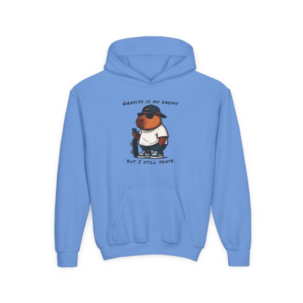 Youth Heavy Blend Hooded Sweatshirt with Cute Capybara Design – Warm, Cozy, and Perfect for Kids