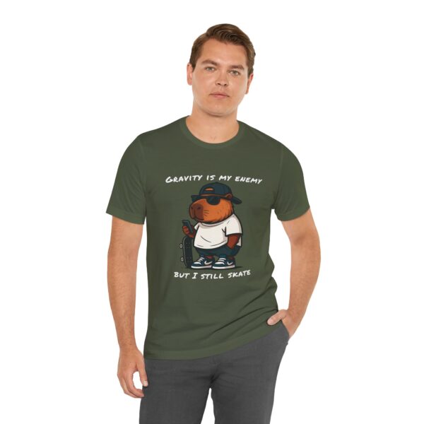 Unisex Jersey Short Sleeve Tee with Adorable Capybara Design – Soft and Stylish T-Shirt
