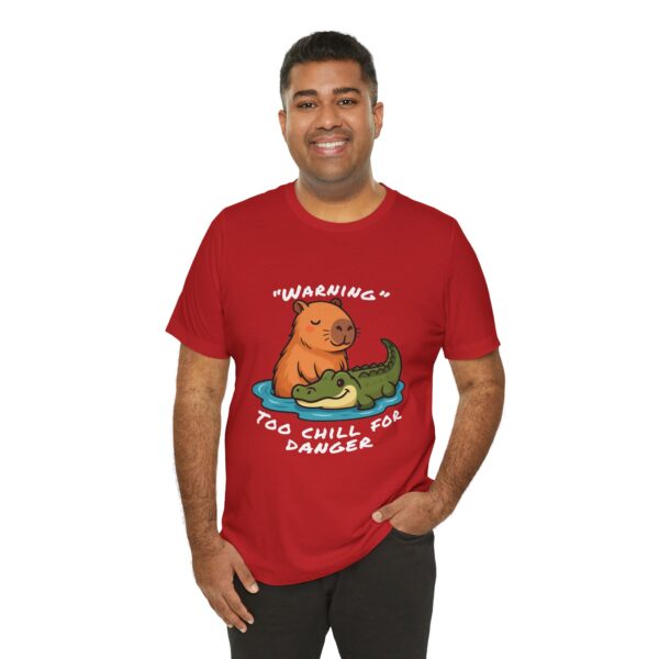 Unisex Jersey Short Sleeve Tee with Adorable Capybara Design – Soft and Stylish T-Shirt