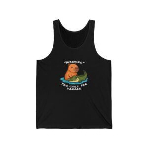 Unisex Jersey Tank Top with Cute Capybara Design – Perfect for Summer Style