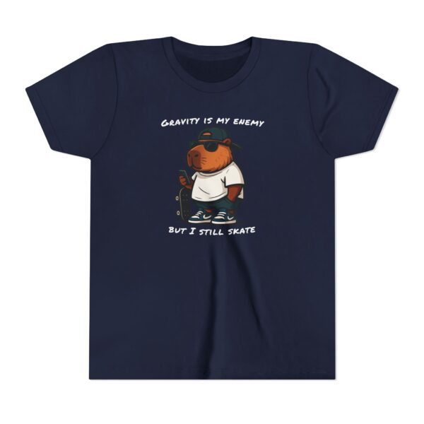 Youth Short Sleeve Tee with Cute Capybara Design – Soft, Fun, and Perfect for Everyday Wear