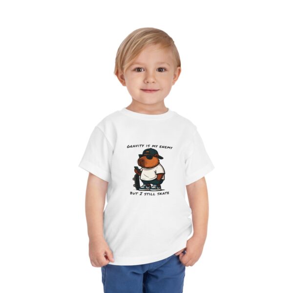 Toddler Short Sleeve Tee with Adorable Capybara Design – Soft, Fun, and Perfect for Everyday Play