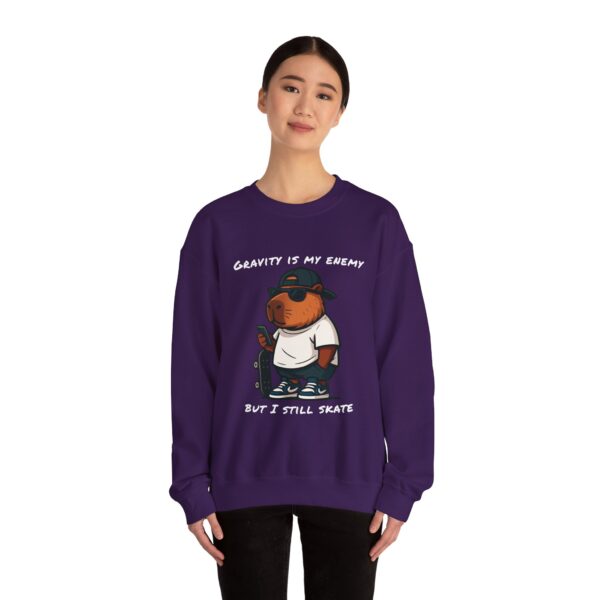 Unisex Heavy Blend™ Crewneck Sweatshirt with Cute Capybara Design – Embrace Comfort Every Day