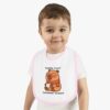 Baby Contrast Trim Jersey Bib with Adorable Capybara Design – Soft, Stylish, and Perfect for Messy Mealtime