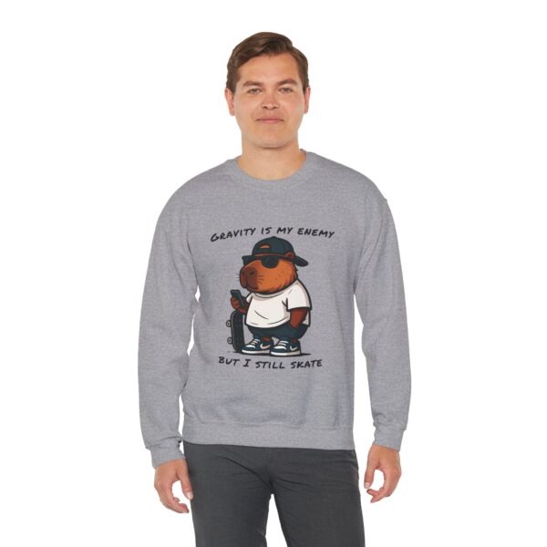 Unisex Heavy Blend™ Crewneck Sweatshirt with Cute Capybara Design – Embrace Comfort Every Day