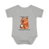 Infant Baby Rib Bodysuit with Cute Capybara Design – Soft, Comfortable, and Perfect for Your Little One