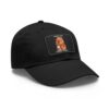 Dad Hat with Leather Patch (Rectangle) - Capybara design